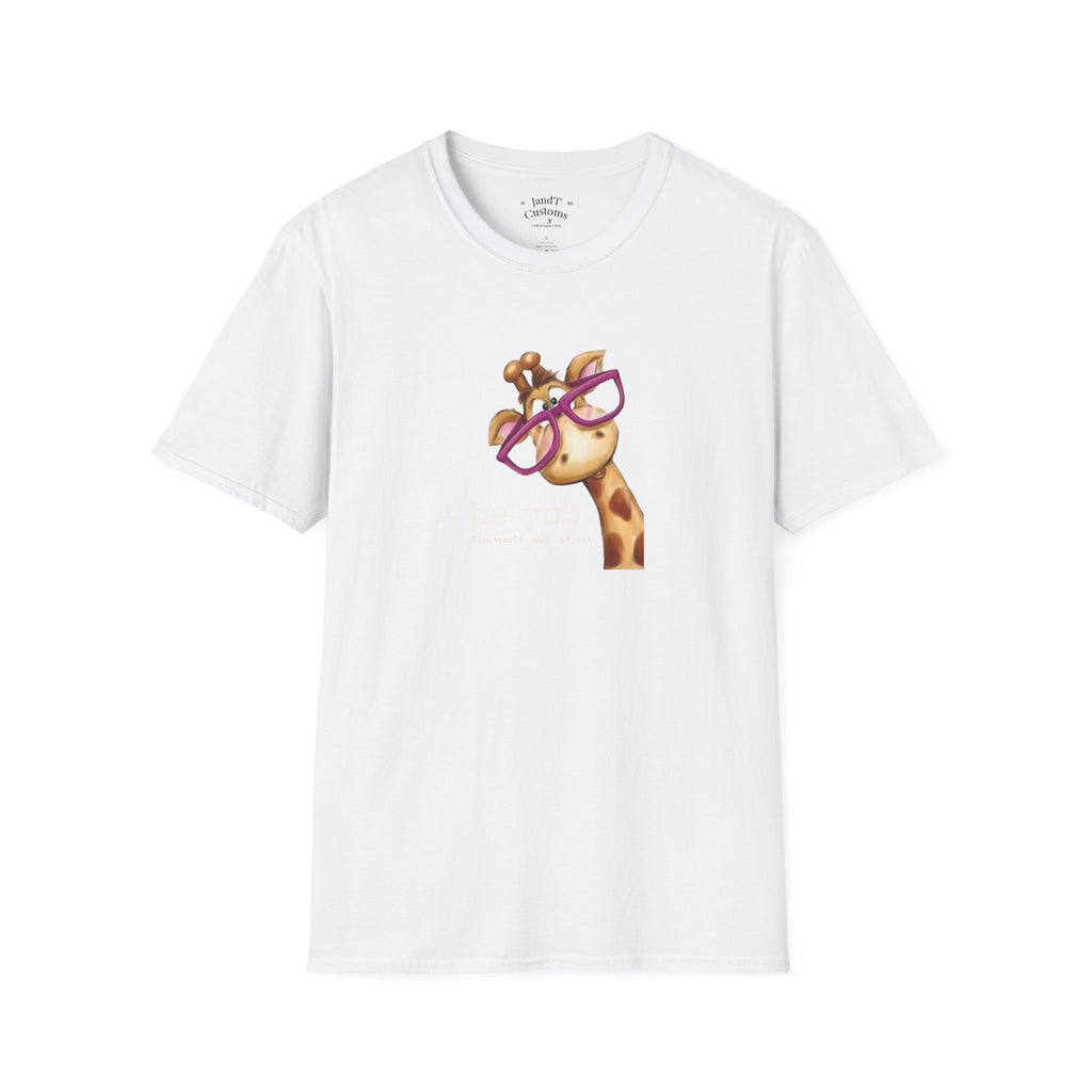 Giraffe with Pink Glasses T-Shirt