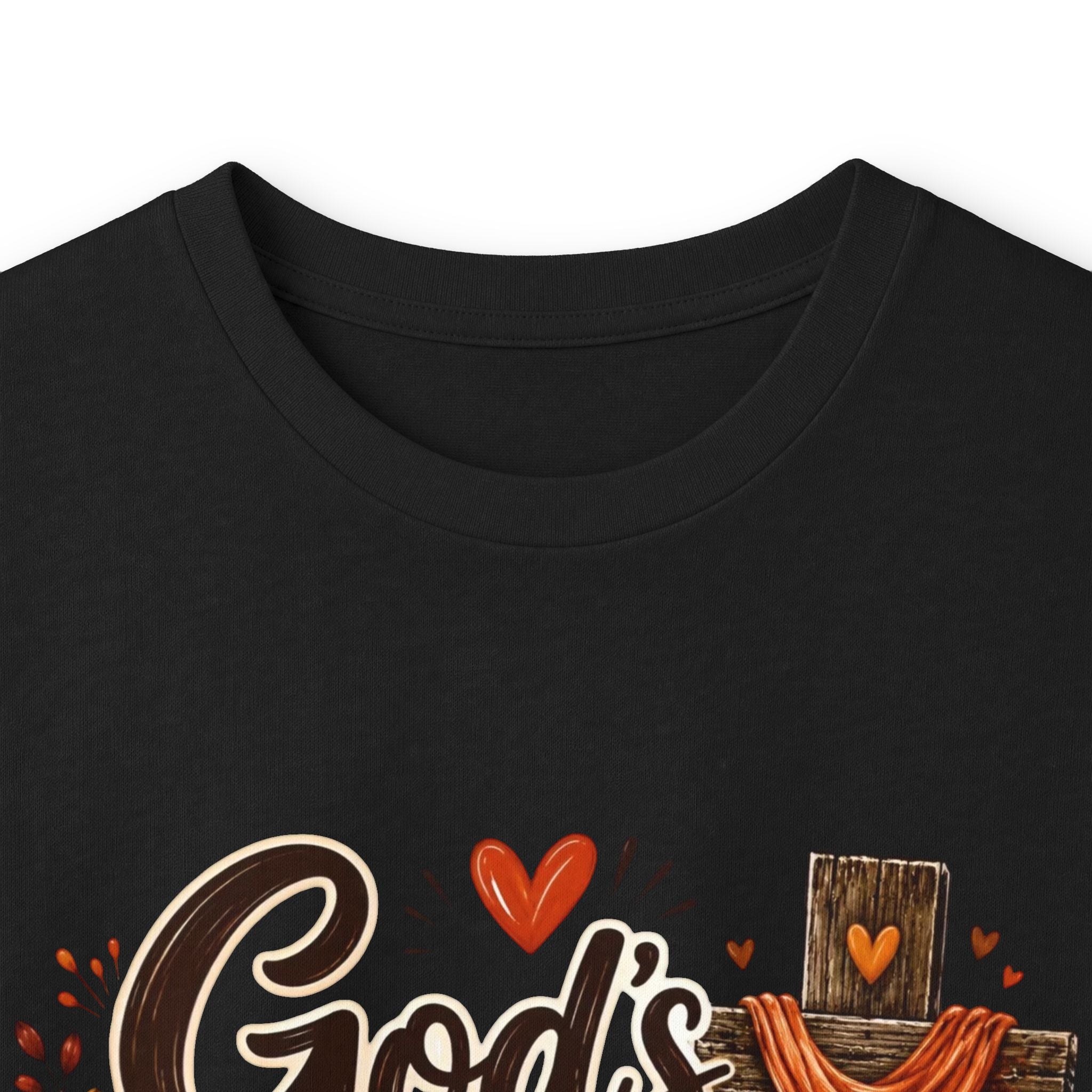 God's Love Never Runs Out Long Sleeve Tee — Fall Christian Thanksgiving Shirt