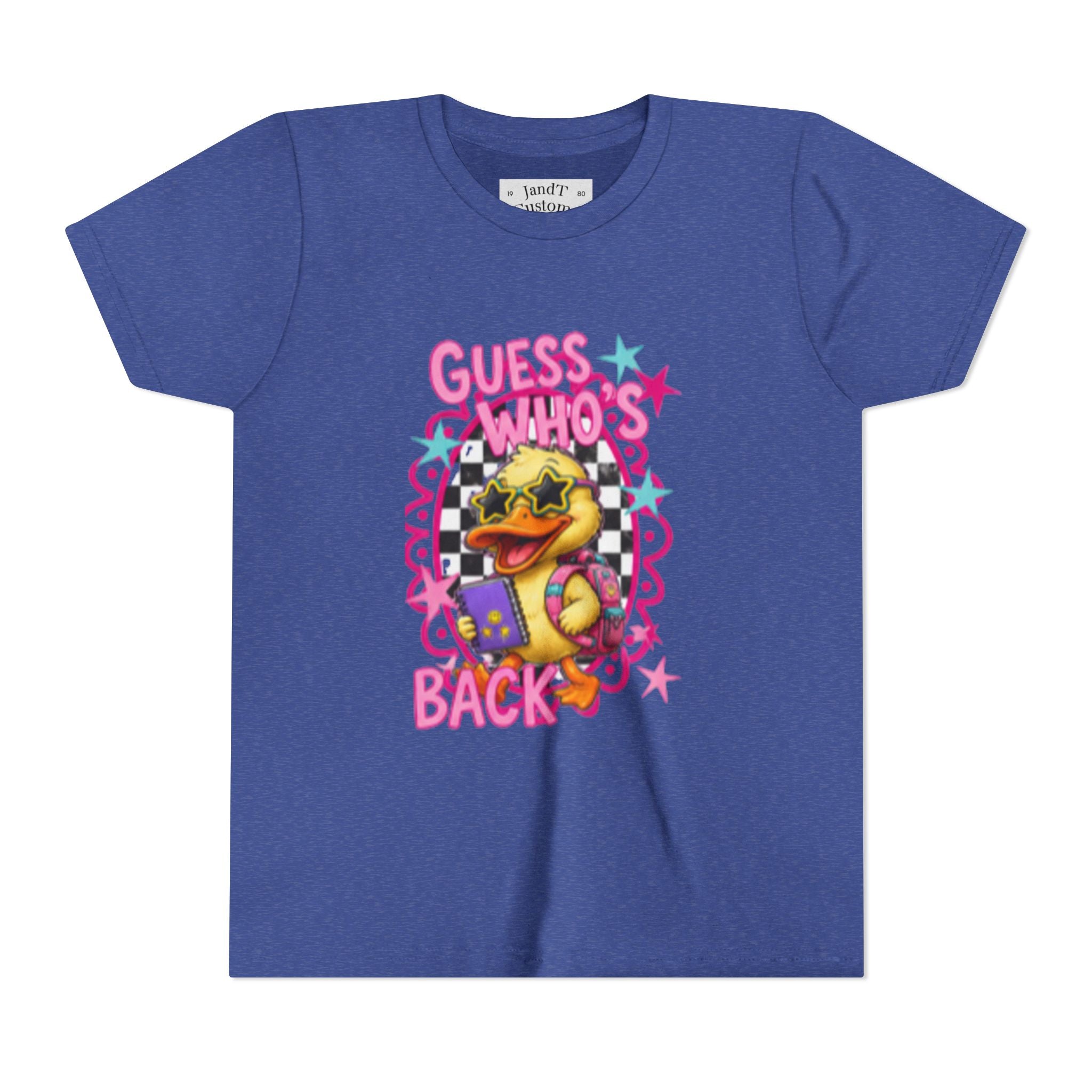 Back to School Youth Tee — "Back Again" Retro Duck Graphic