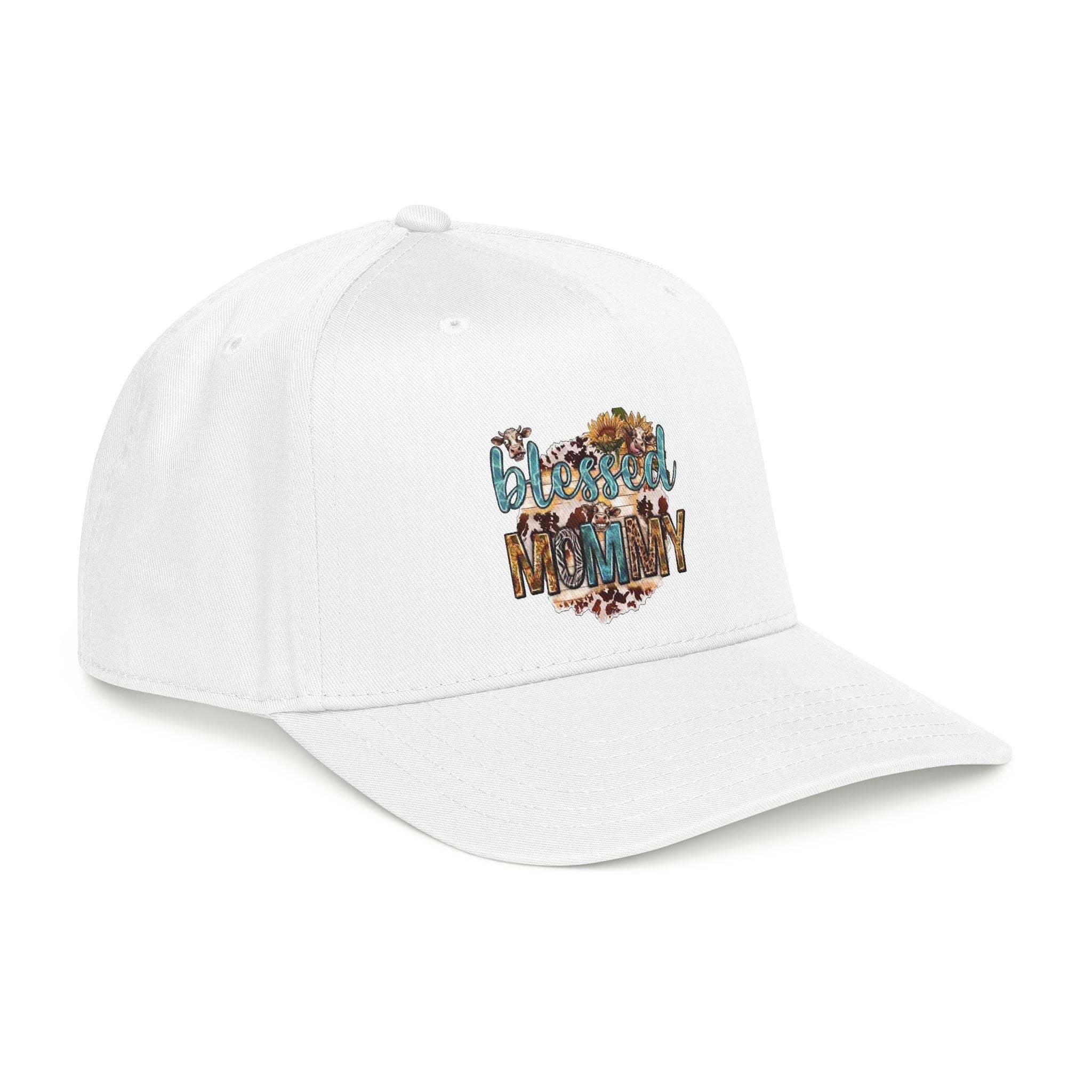 Blessed Mommy Baseball Cap - Floral Leopard Print Mom Hat