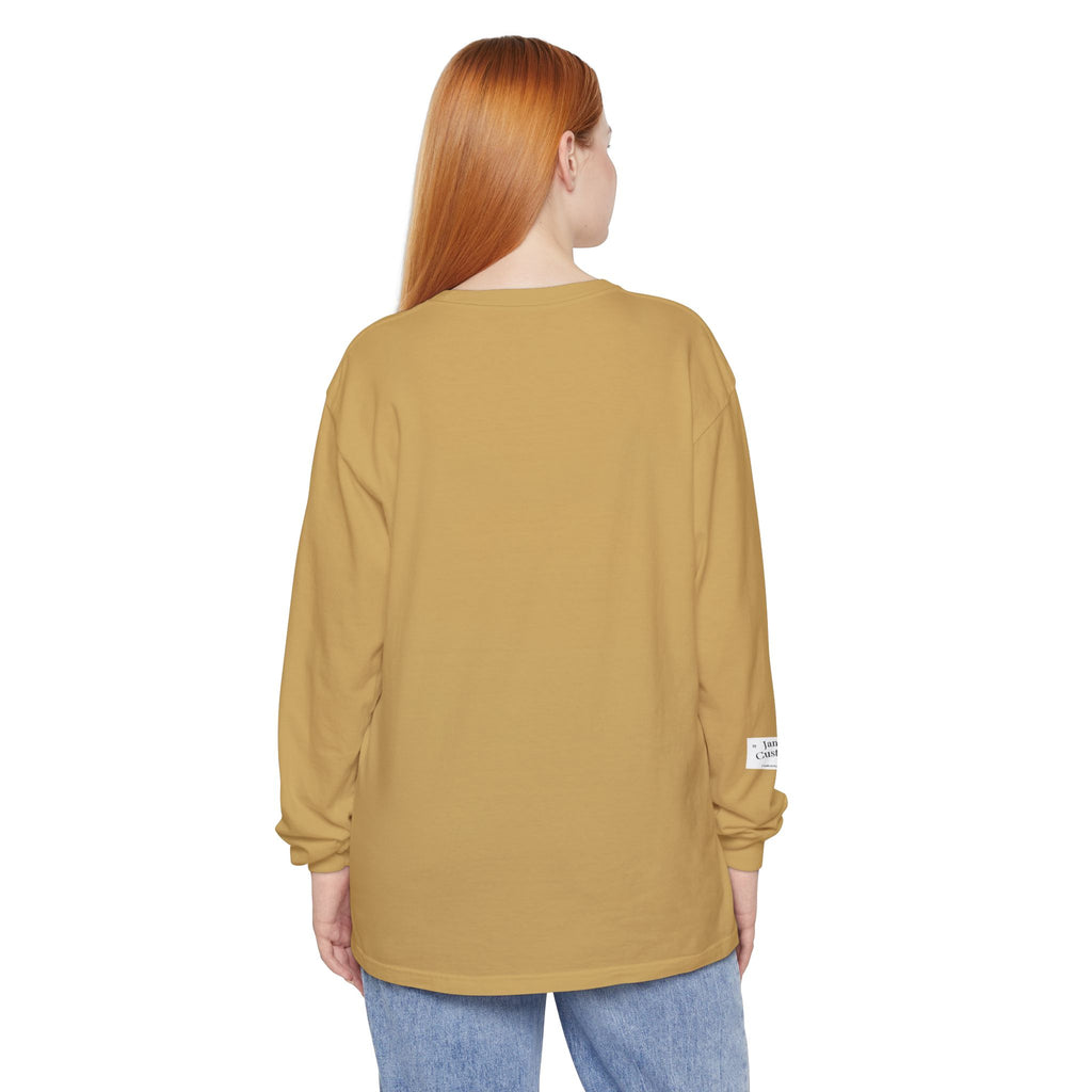 Fall Ghost and Pumpkin Long Sleeve T-Shirt