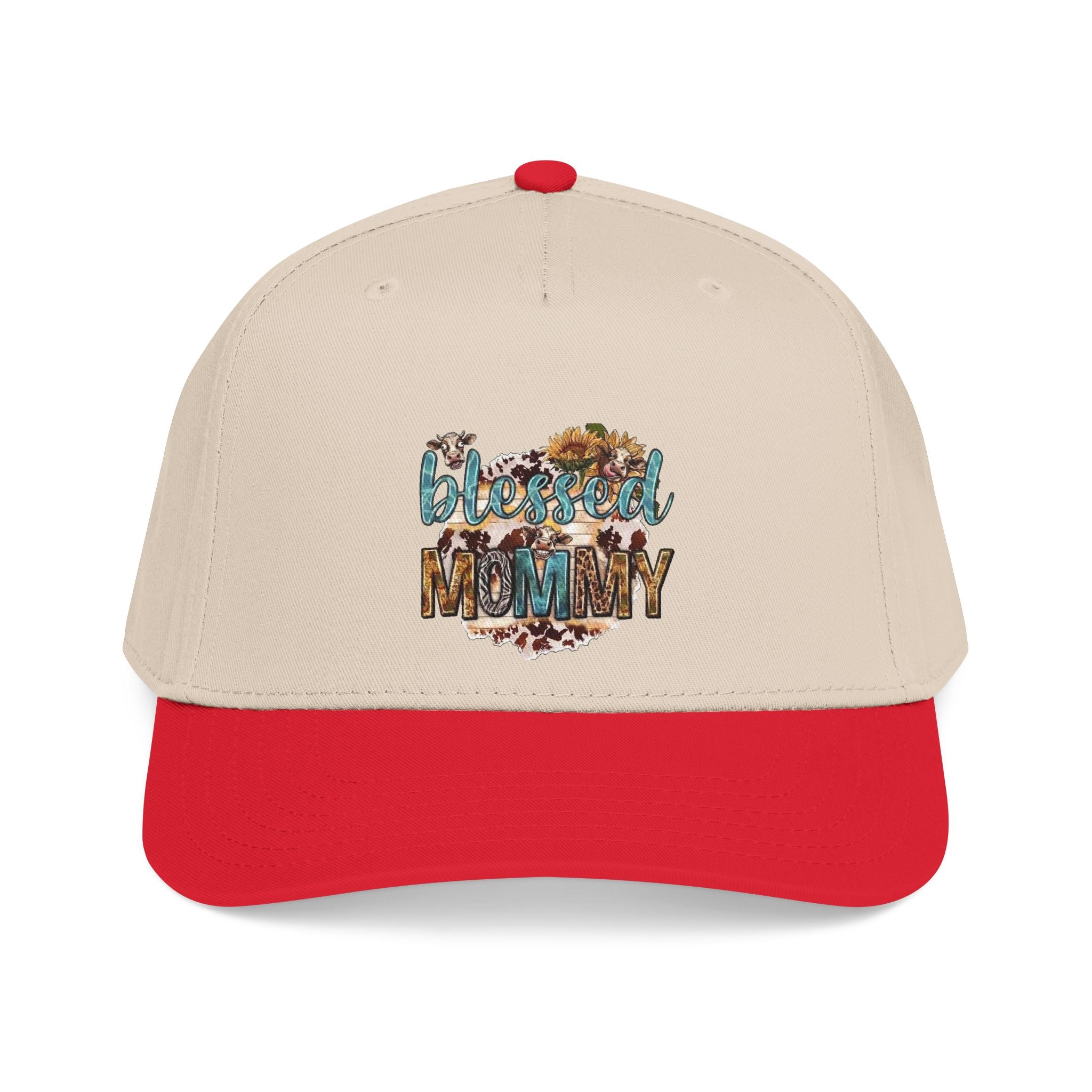 Blessed Mommy Baseball Cap - Floral Leopard Print Mom Hat