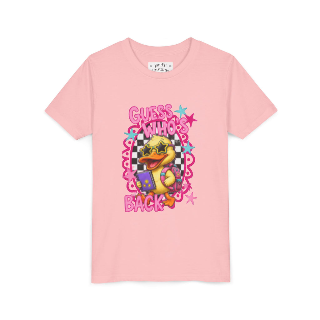 Back to School Youth Tee — "Back Again" Retro Duck Graphic