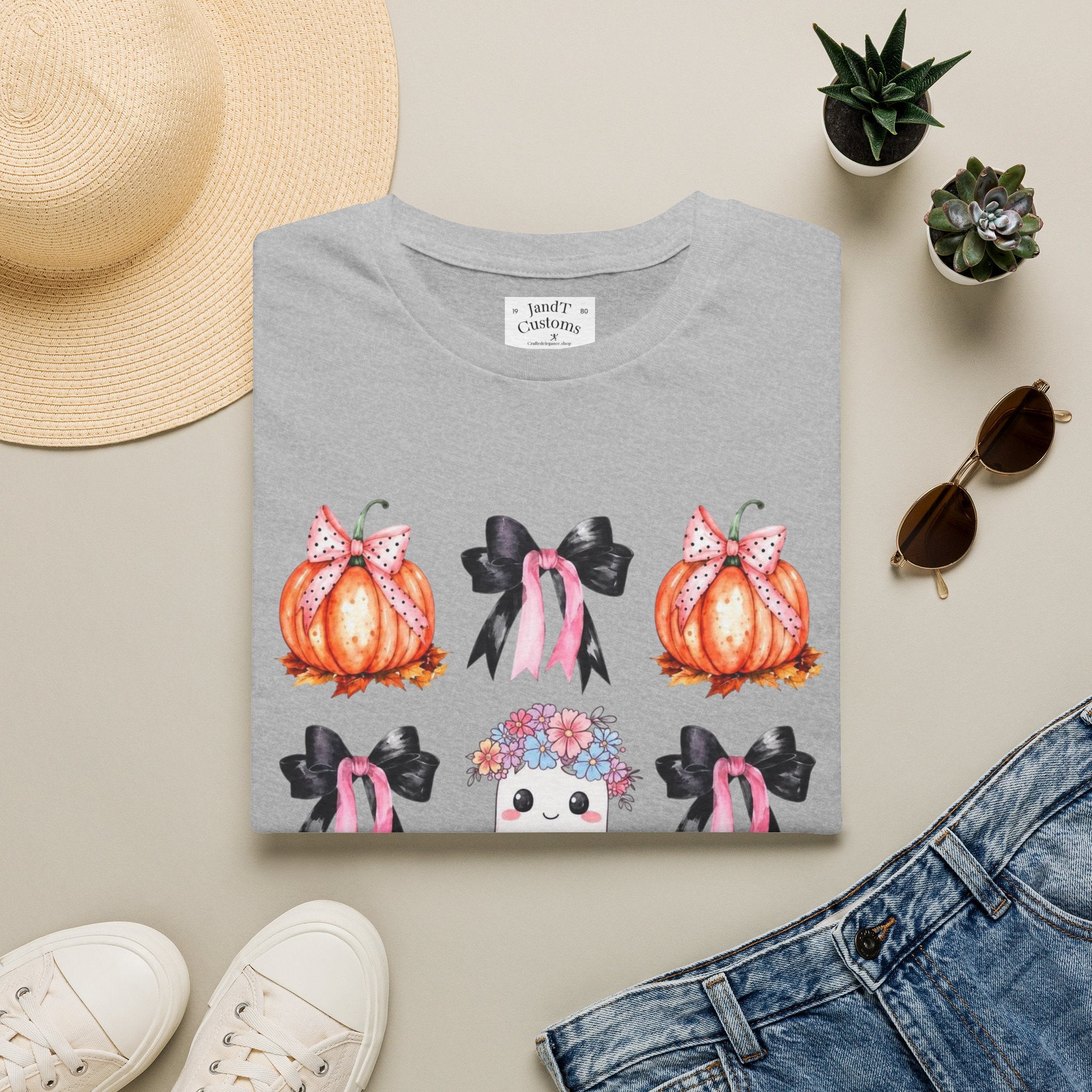 Pumpkin and Ribbons Softstyle T-Shirt