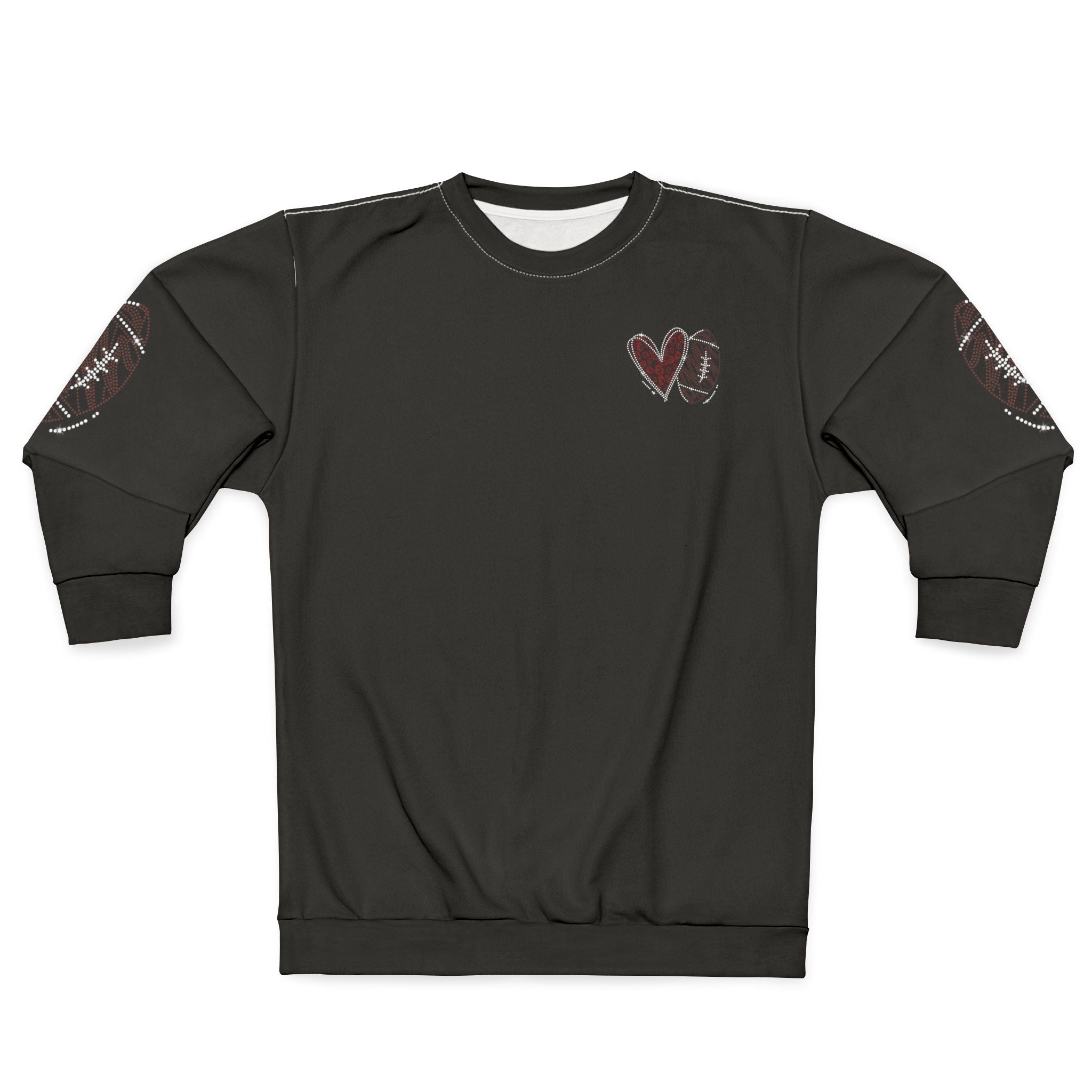 Heart Sketch Sweatshirt - Grunge Heart Graphic Crewneck