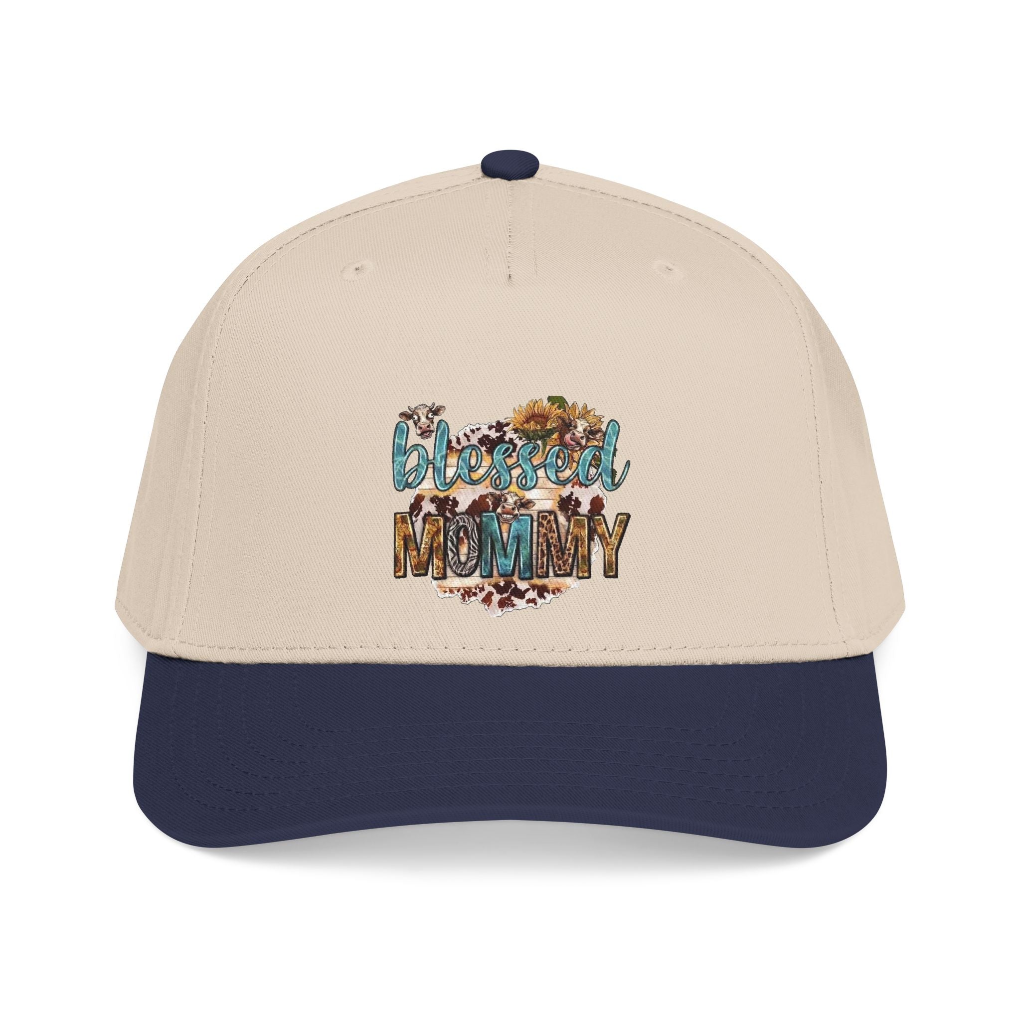Blessed Mommy Baseball Cap - Floral Leopard Print Mom Hat