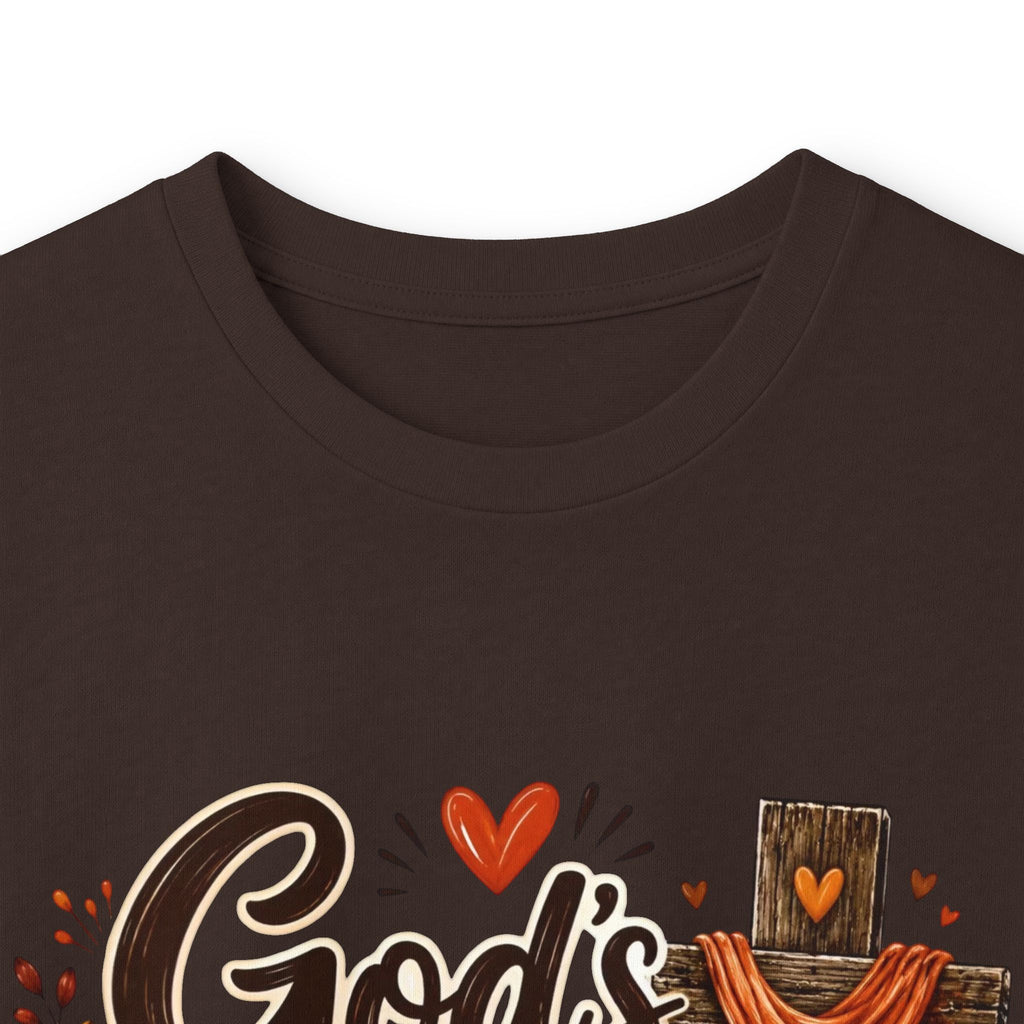 God's Love Never Runs Out Long Sleeve Tee — Fall Christian Thanksgiving Shirt