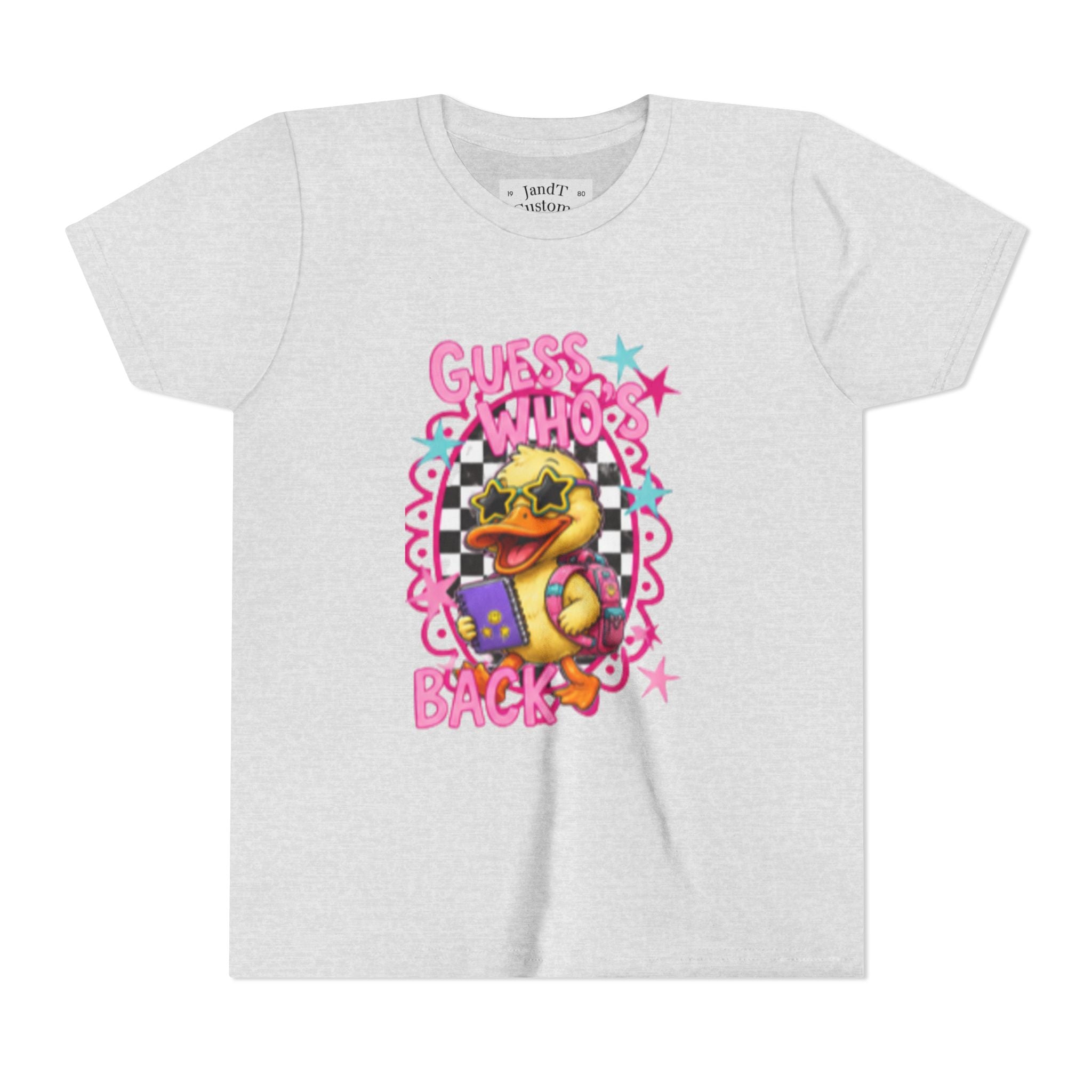 Back to School Youth Tee — "Back Again" Retro Duck Graphic
