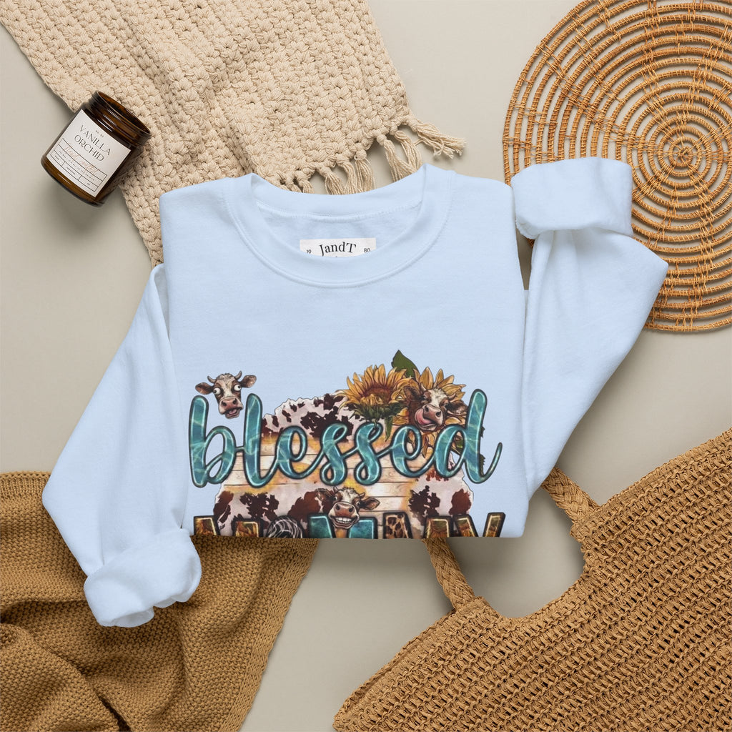 Blessed Mommy Sweatshirt — Floral Leopard Mama Pullover