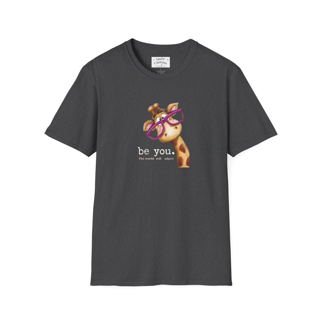 Giraffe with Pink Glasses T-Shirt