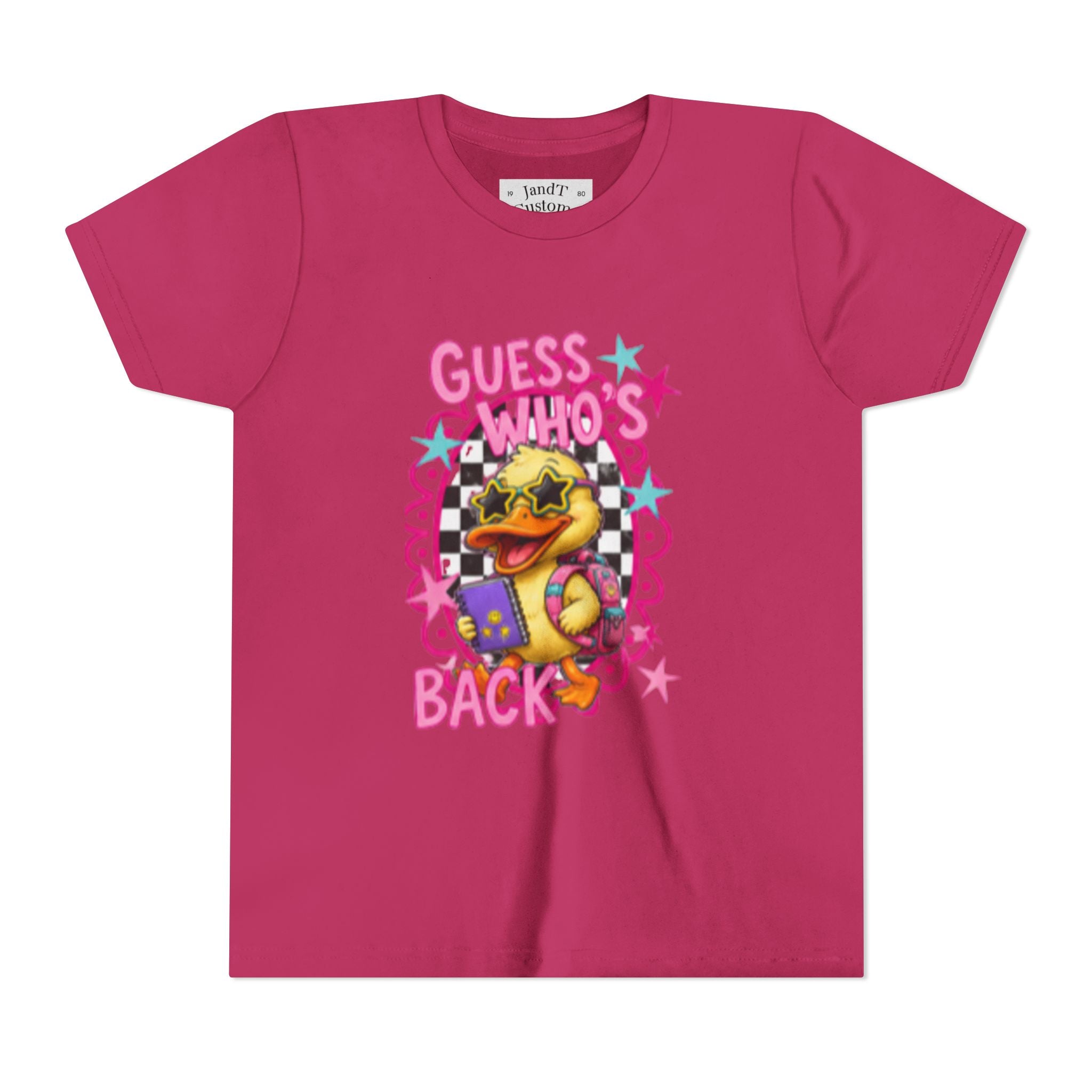 Back to School Youth Tee — "Back Again" Retro Duck Graphic