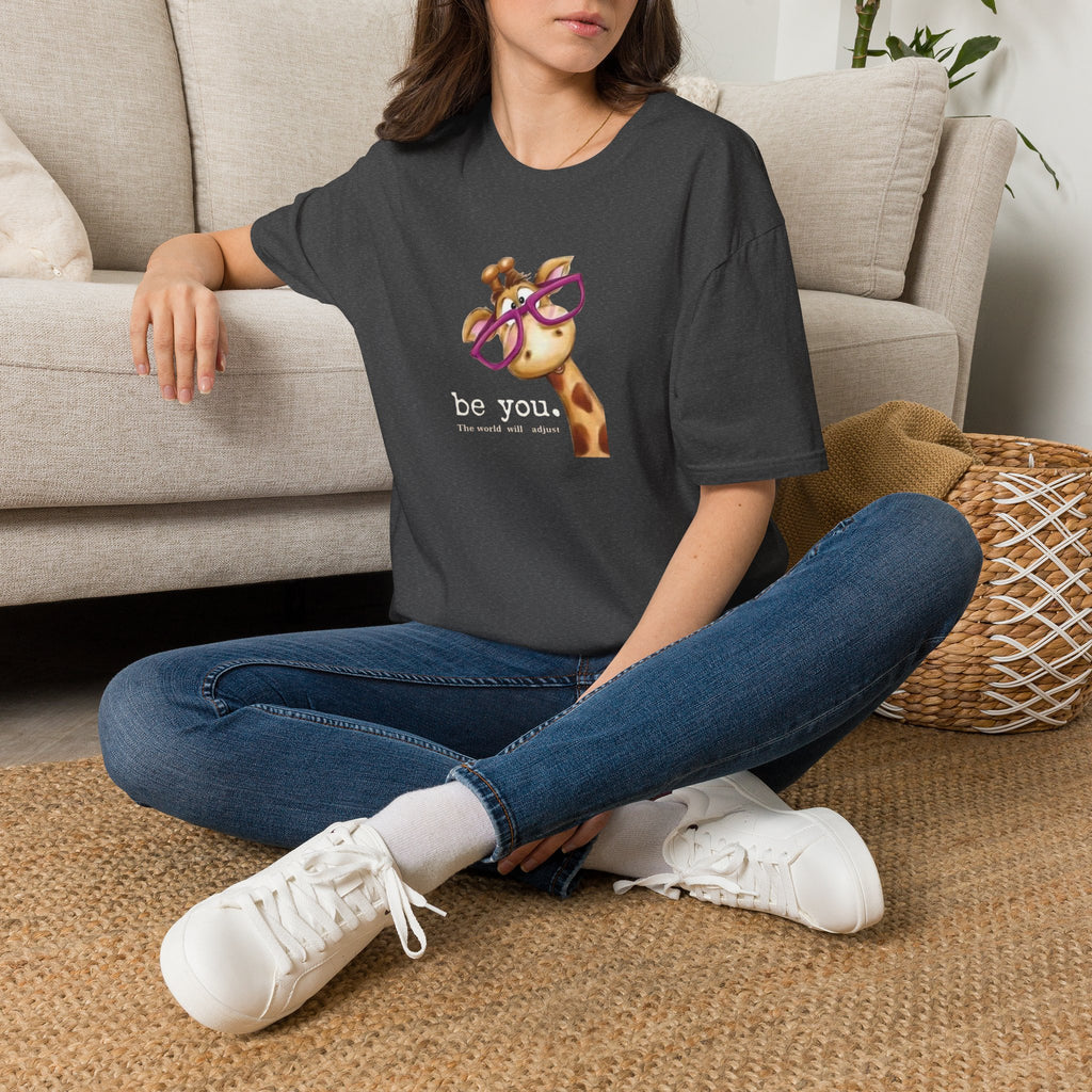 Giraffe with Pink Glasses T-Shirt