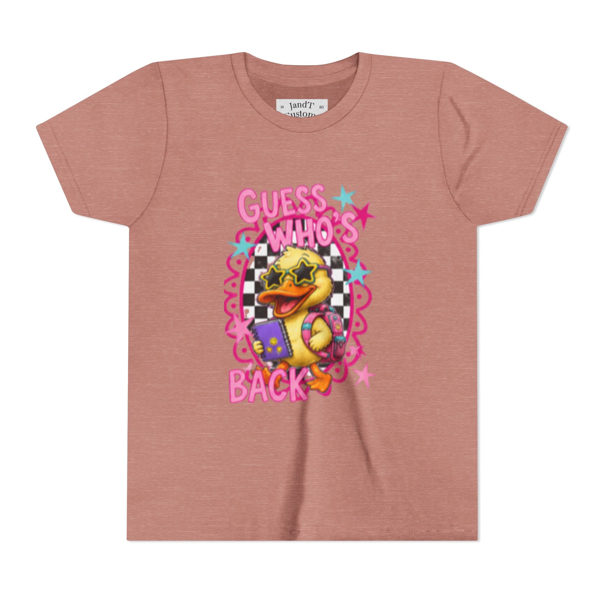 Back to School Youth Tee — "Back Again" Retro Duck Graphic