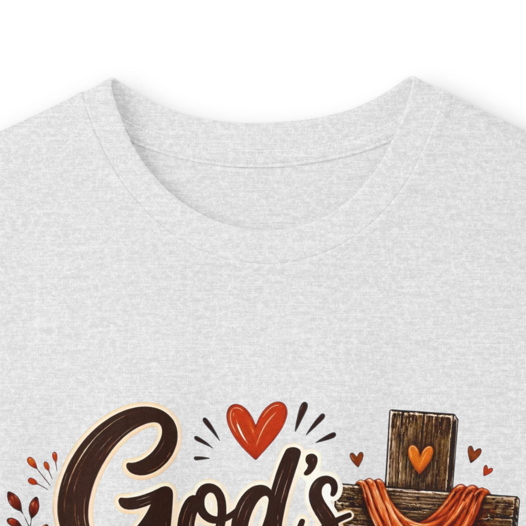 God's Love Never Runs Out Long Sleeve Tee — Fall Christian Thanksgiving Shirt