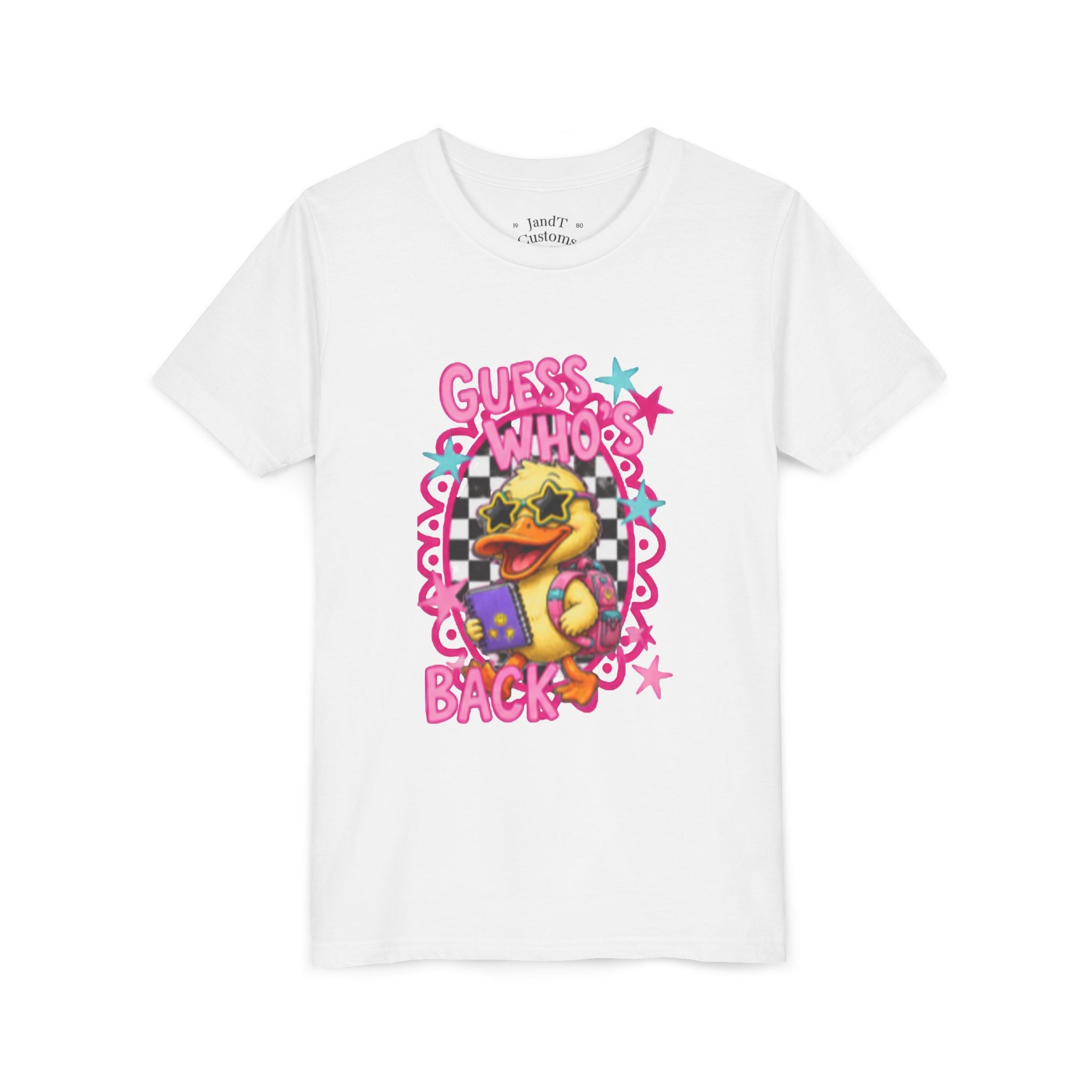 Back to School Youth Tee — "Back Again" Retro Duck Graphic