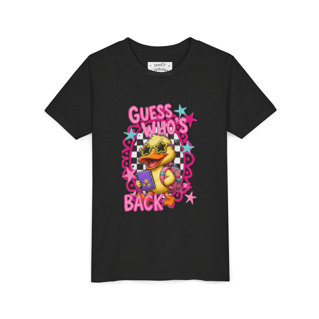 Back to School Youth Tee — "Back Again" Retro Duck Graphic
