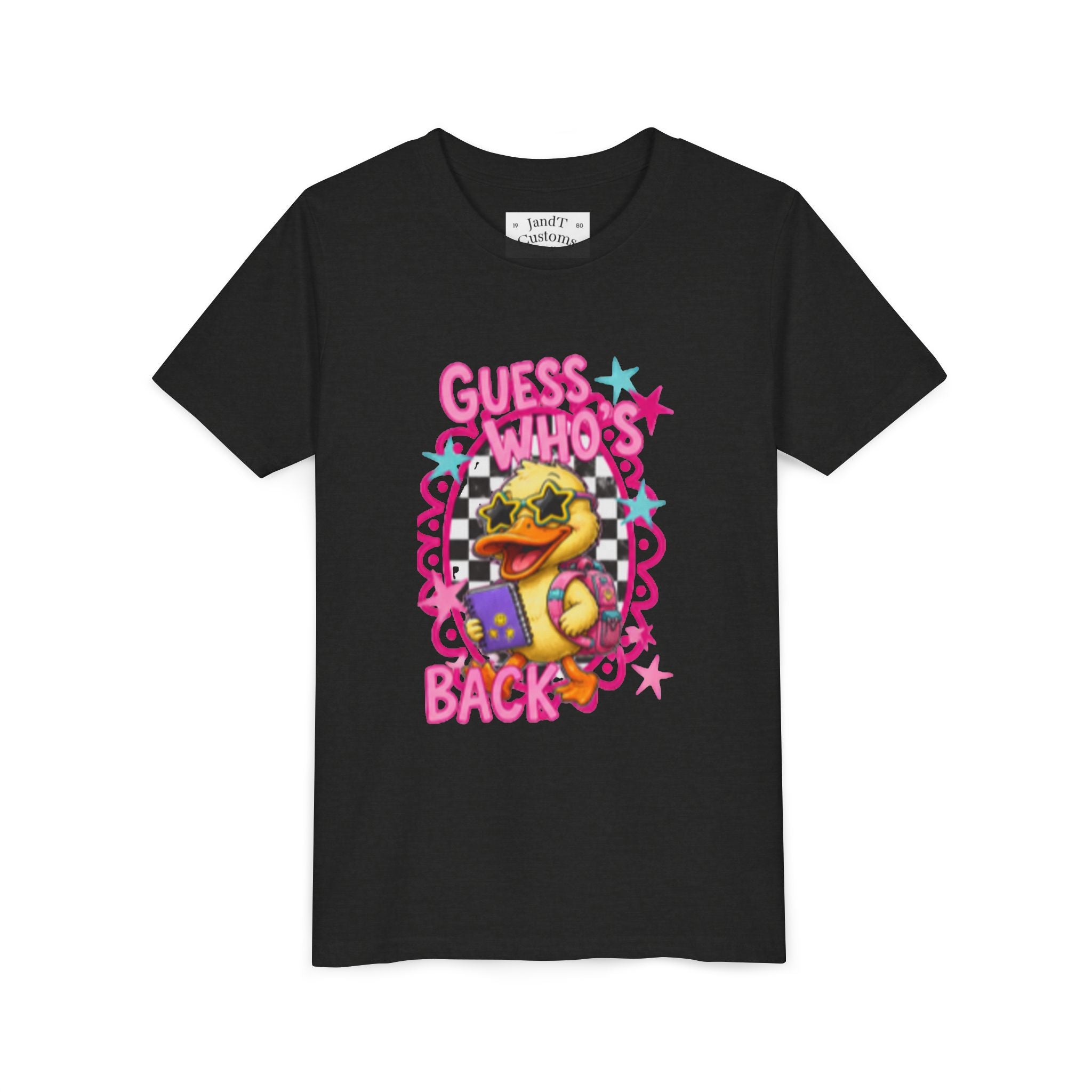 Back to School Youth Tee — "Back Again" Retro Duck Graphic