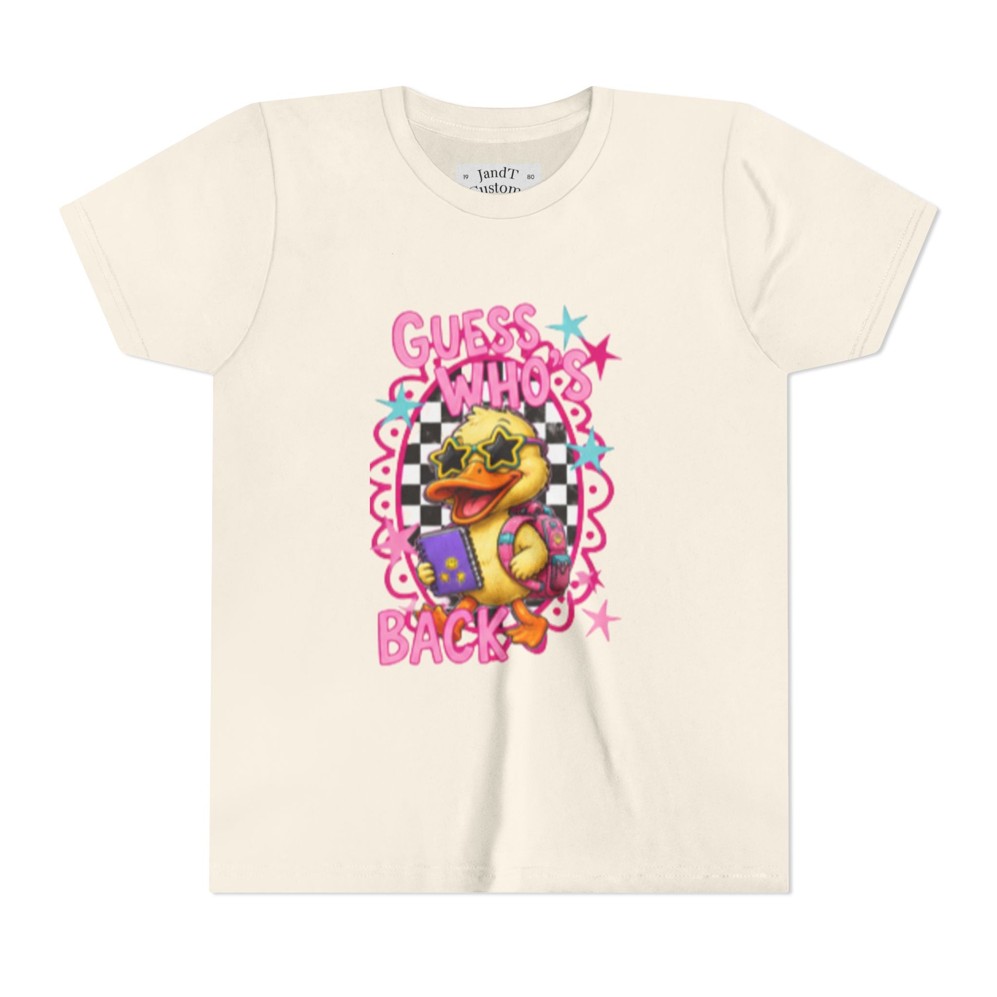 Back to School Youth Tee — "Back Again" Retro Duck Graphic