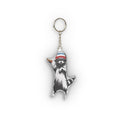 Raccoon Mini Plush Keychain