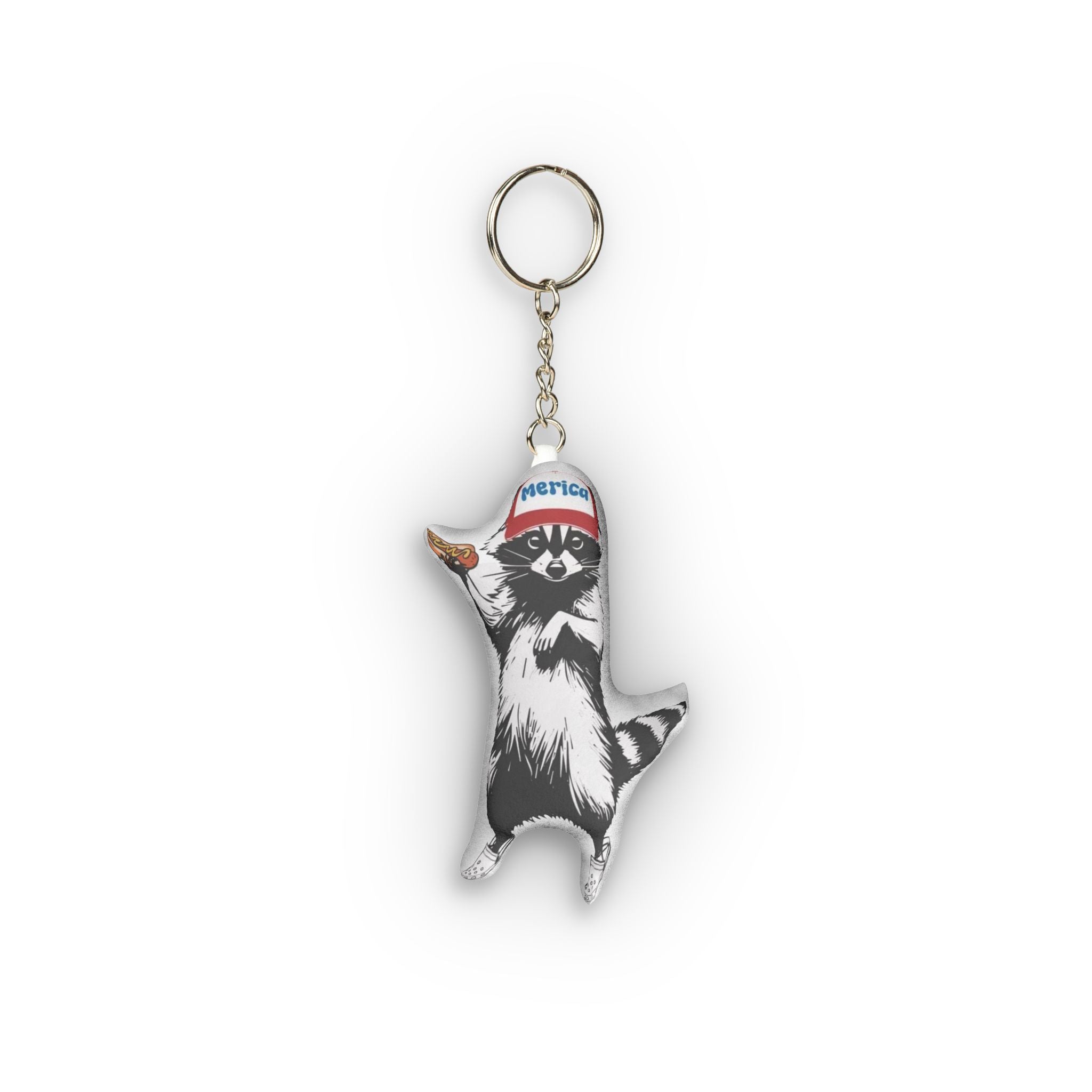 Raccoon Mini Plush Keychain