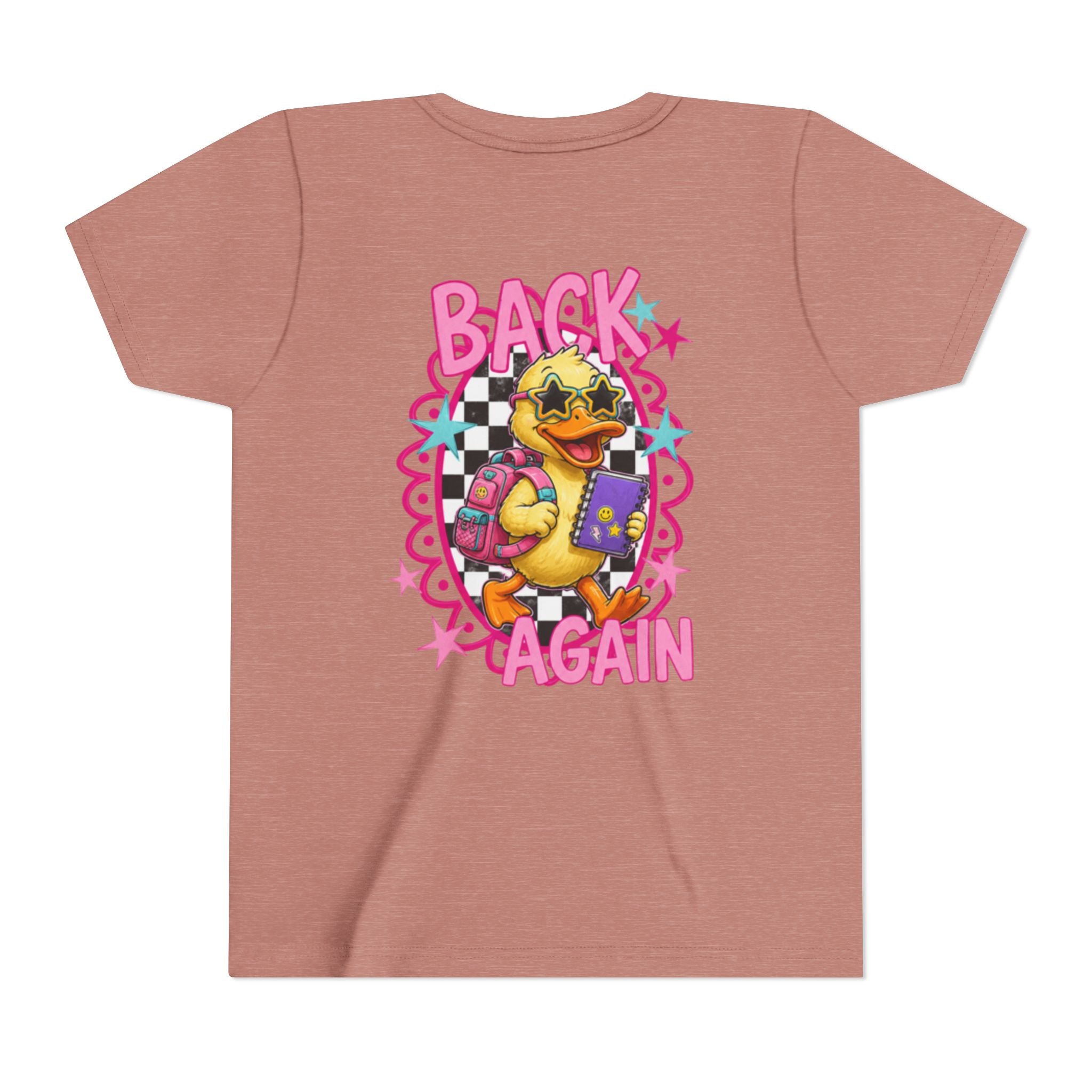 Back to School Youth Tee — "Back Again" Retro Duck Graphic