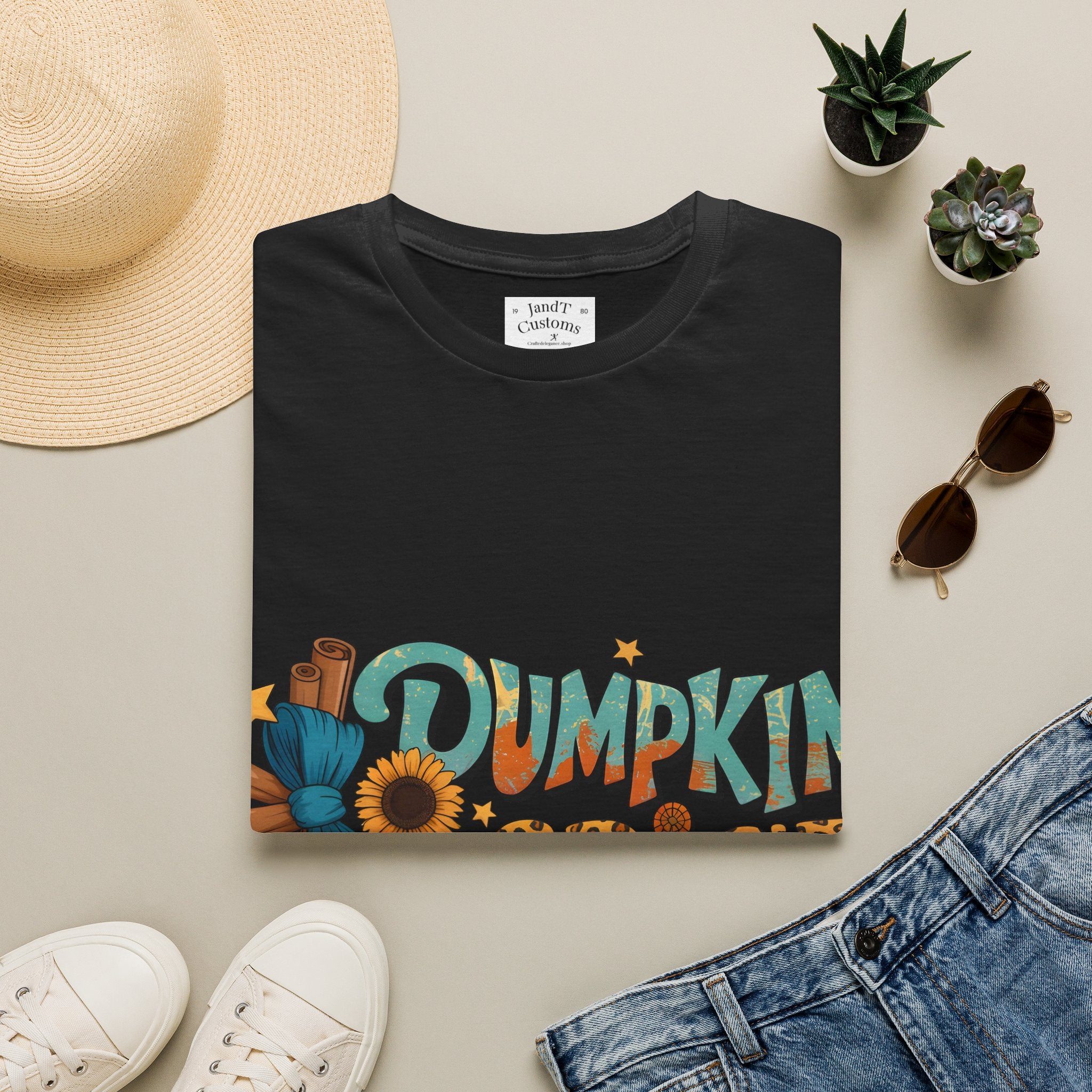 Pumpkin Spice Jesus Christ T-Shirt — Fall Pumpkin & Sunflower Graphic Tee