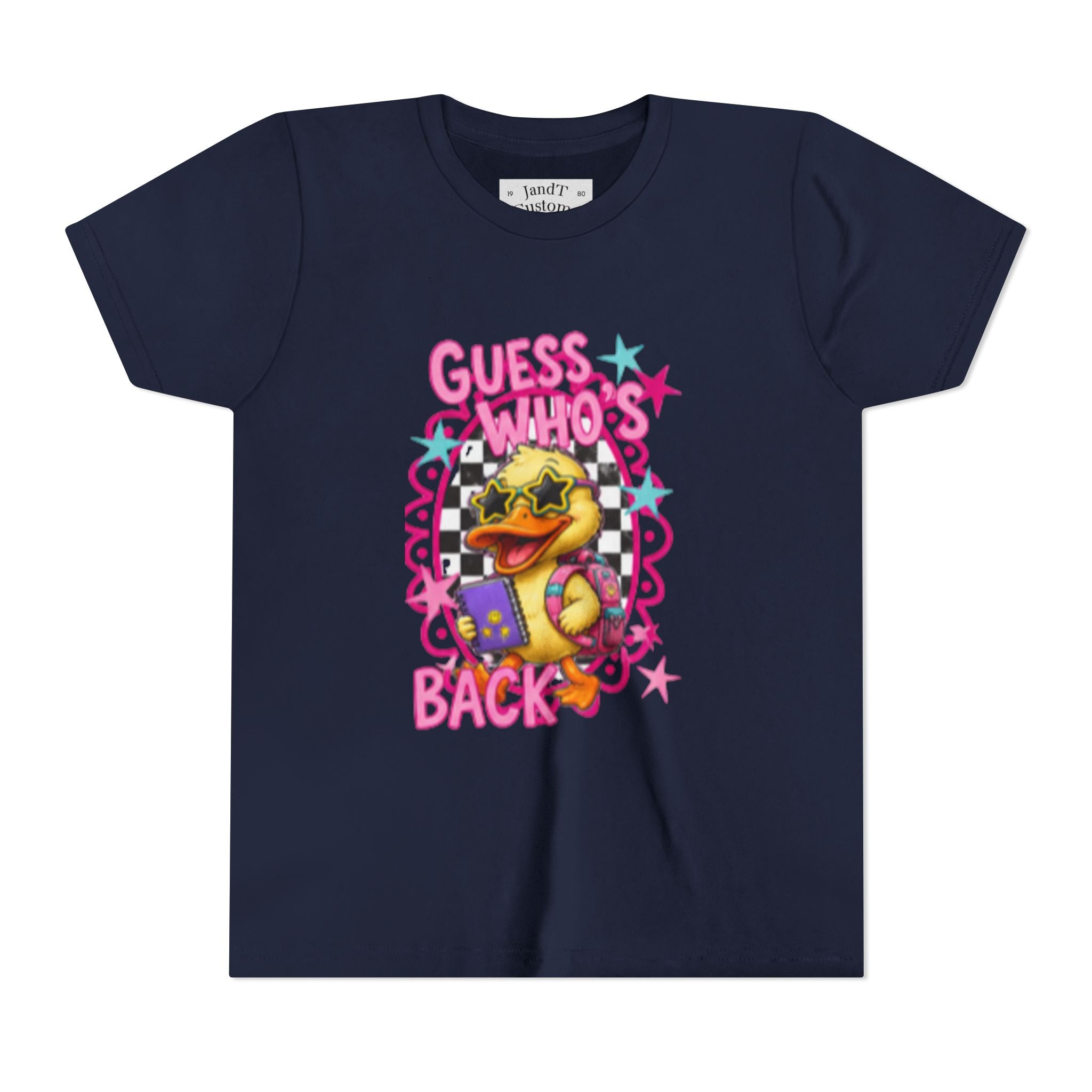 Back to School Youth Tee — "Back Again" Retro Duck Graphic