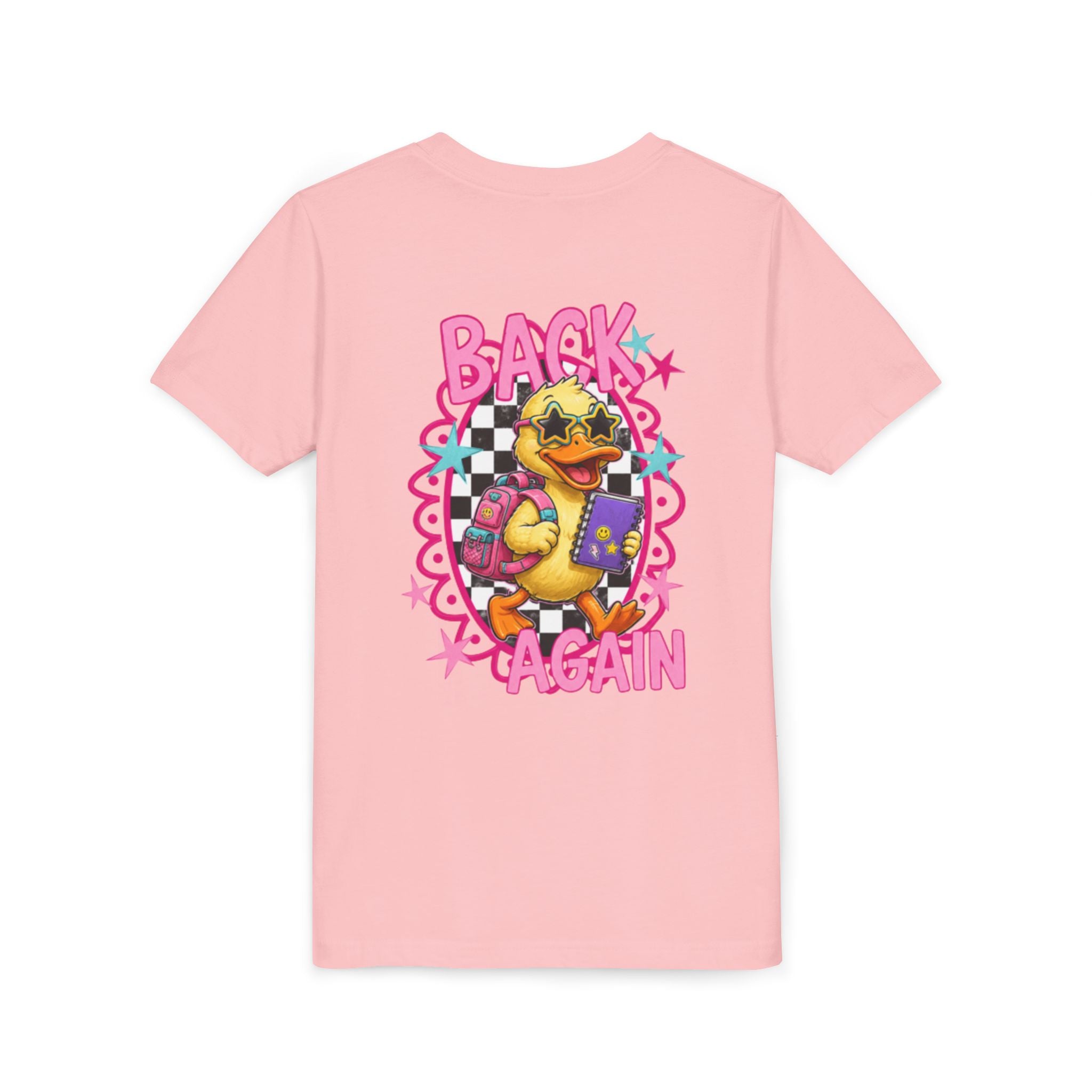 Back to School Youth Tee — "Back Again" Retro Duck Graphic