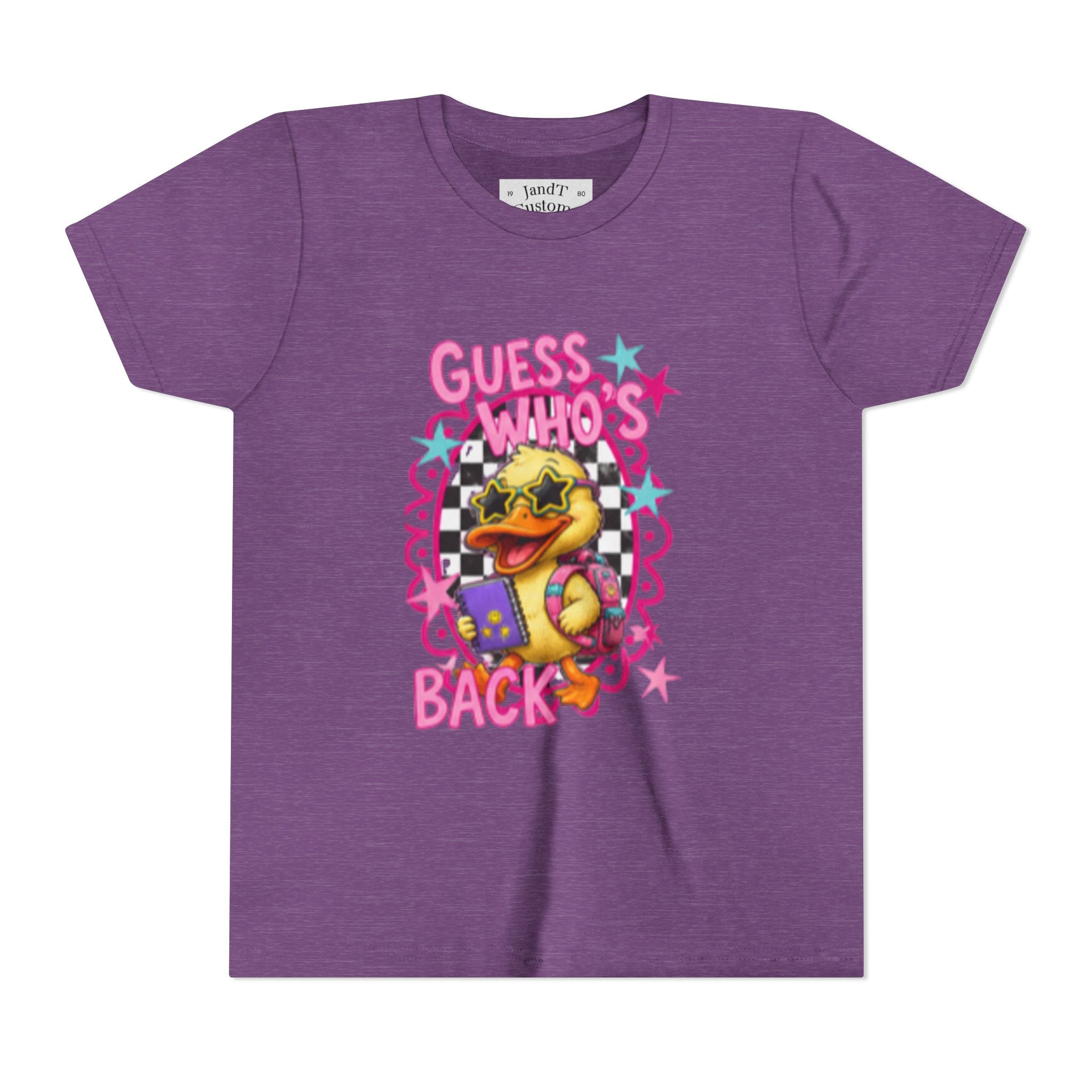 Back to School Youth Tee — "Back Again" Retro Duck Graphic