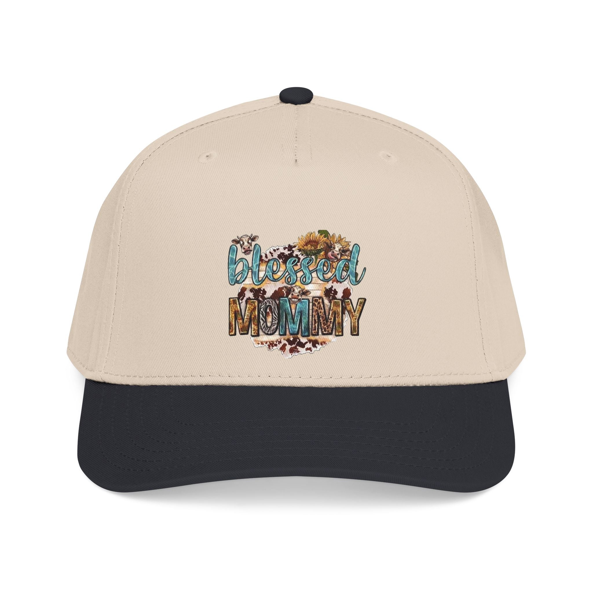 Blessed Mommy Baseball Cap - Floral Leopard Print Mom Hat